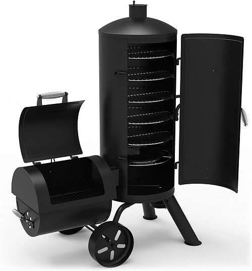Dyna-Glo Signature Series DGSS1382VCS-D Heavy-Duty Vertical Offset Charcoal Smoker Dyna-Glo Signature Series DGSS1382VCS-D Heavy-Duty Vertical Offset Charcoal Smoker