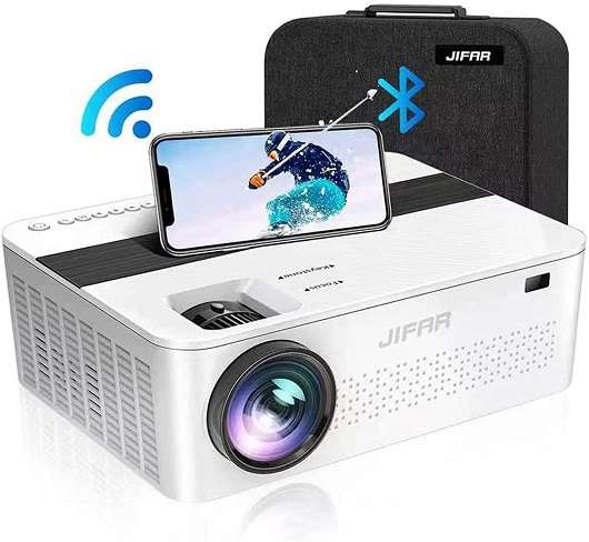 Jifar 1080P Projector for Outdoor Movies