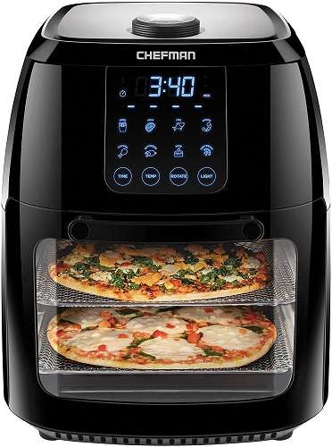 Chefman 6.3 Quart Digital Air Fryer with Rotisserie