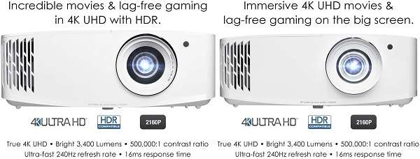 What Are The Differences And Similarities Between  Optoma uhd30 vs uhd50x